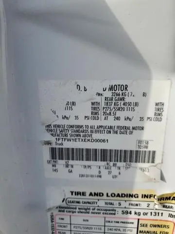 2014 FORD F150 SUPERCREW  