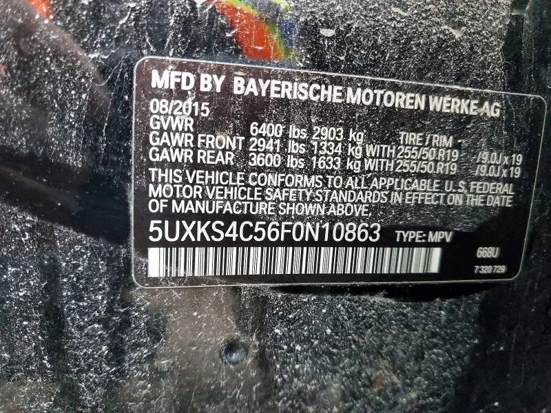 2015 BMW X5 XDRIVE35D  