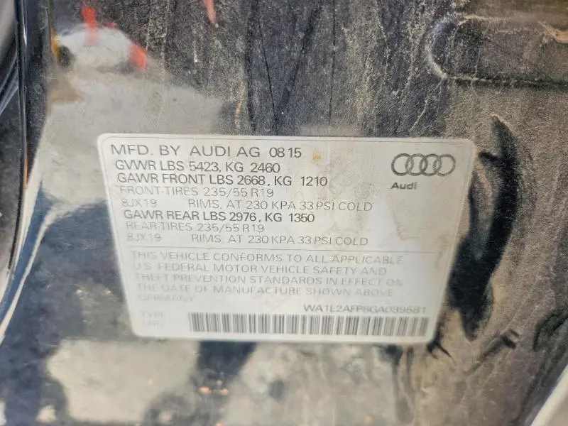 2016 AUDI Q5 PREMIUM PLUS  
