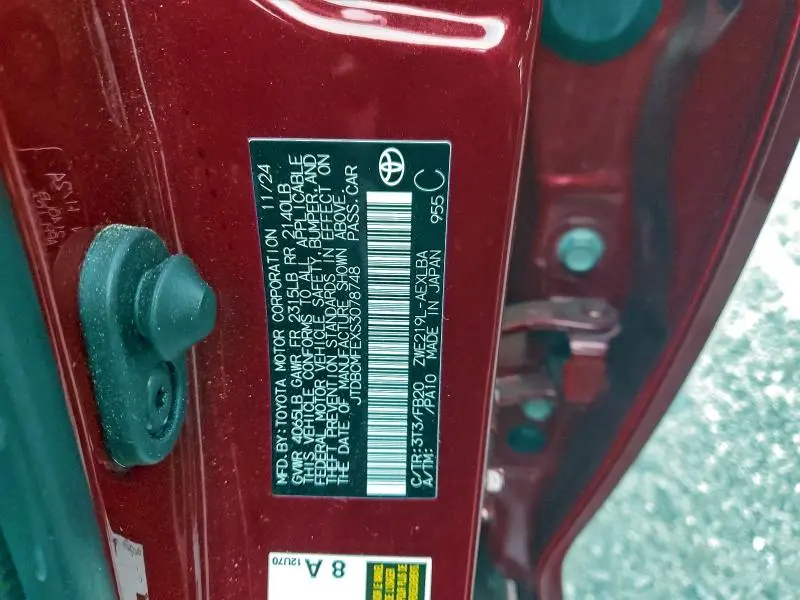 2025 TOYOTA COROLLA LE  