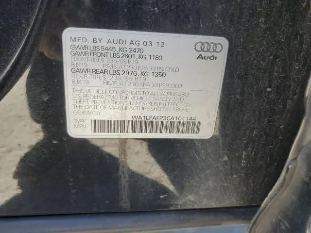 2012 AUDI Q5 PREMIUM PLUS