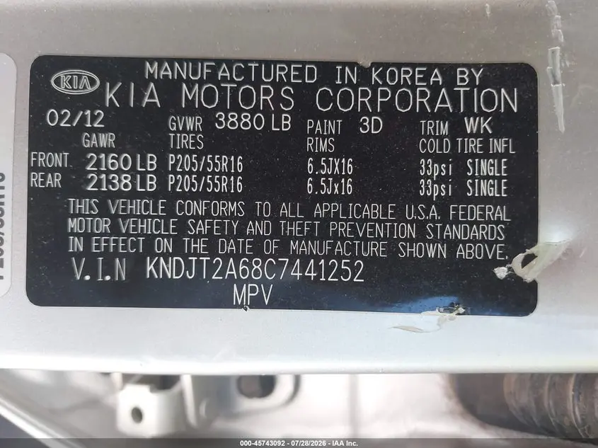 2012 KIA SOUL +