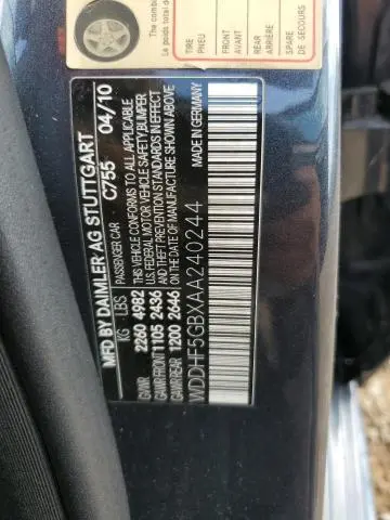 2010 MERCEDES-BENZ E 350  