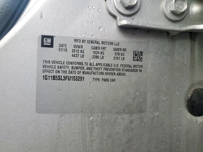 2015 CHEVROLET MALIBU LS  