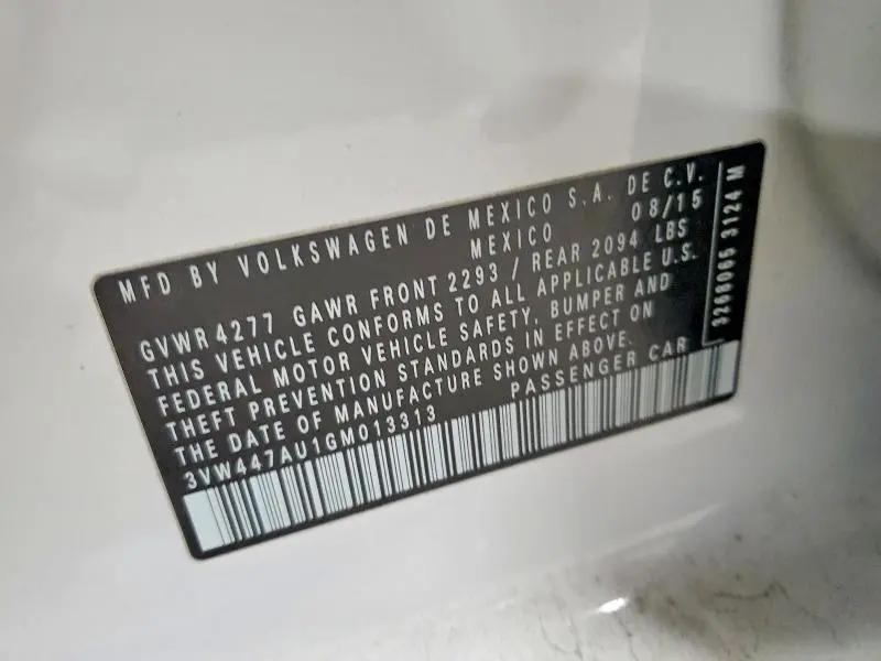 2016 VOLKSWAGEN GTI S/SE  