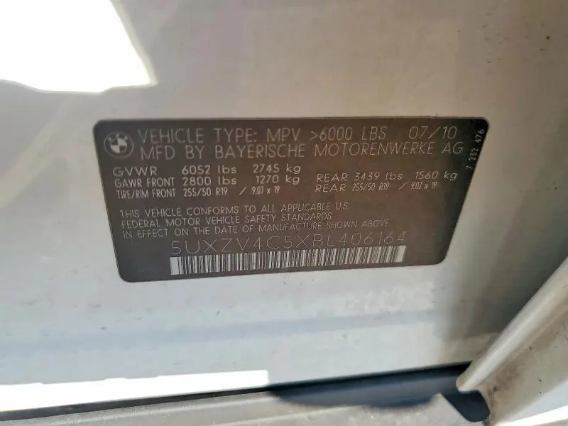 2011 BMW X5 XDRIVE35I  