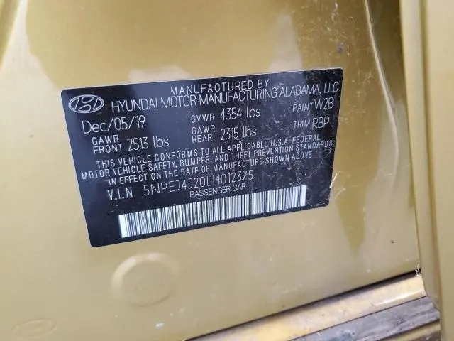 2020 HYUNDAI SONATA SEL PLUS  