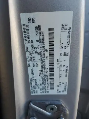 2014 FORD ESCAPE TITANIUM