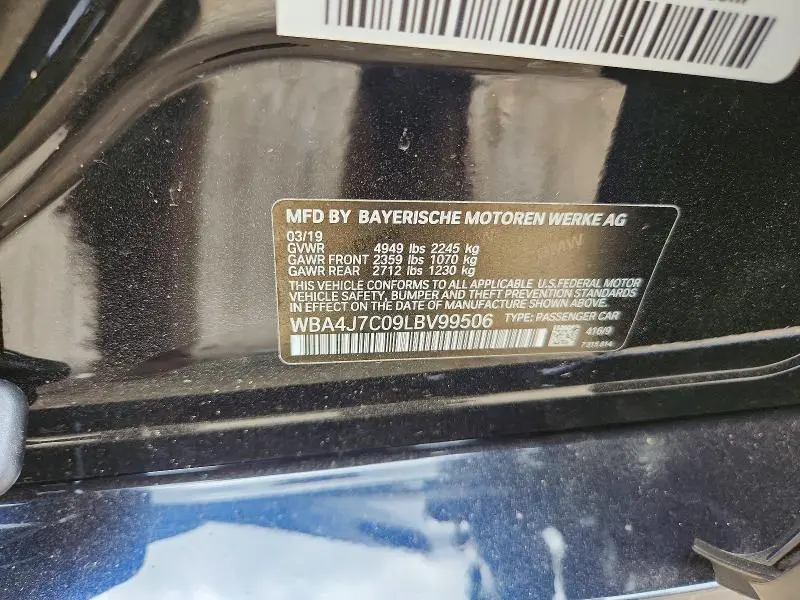 2020 BMW 440XI GRAN COUPE  