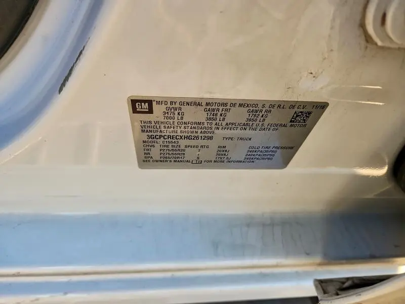 2017 CHEVROLET SILVERADO C1500 LT  