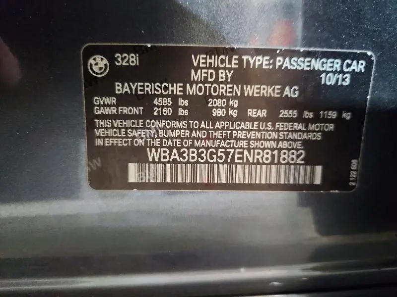 2014 BMW 328 XI  