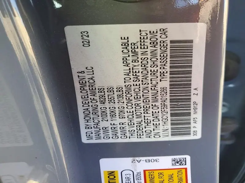 2023 HONDA ACCORD HYBRID SPORT  