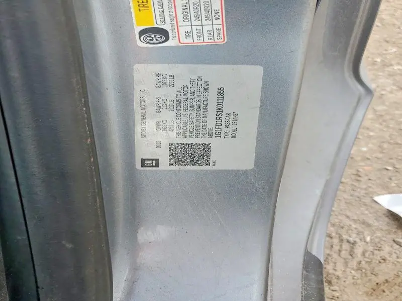 2019 CHEVROLET CAMARO LT  