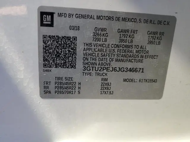 2018 GMC SIERRA K1500 DENALI  