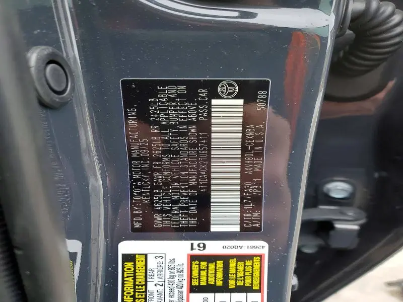 2026 TOYOTA CAMRY LE  