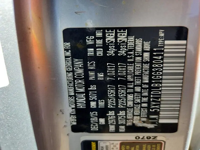 2016 HYUNDAI SANTA FE SPORT   