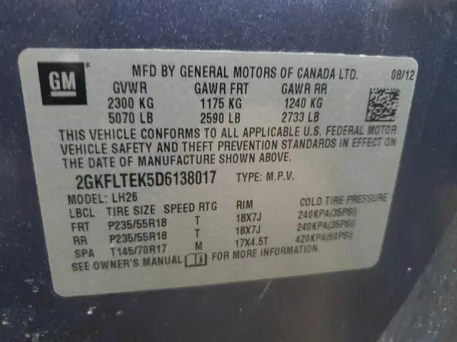 2013 GMC TERRAIN SLE