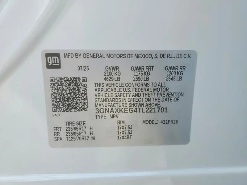 2026 CHEVROLET EQUINOX ACTIV  