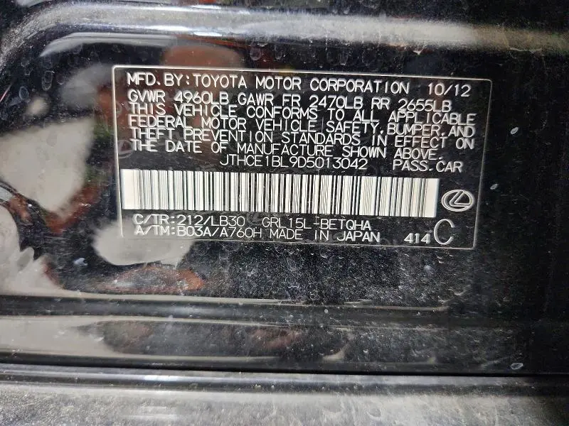 2013 LEXUS GS 350  