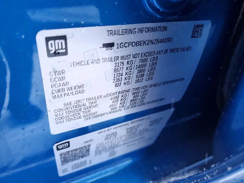 2022 CHEVROLET SILVERADO K1500 CUSTOM  