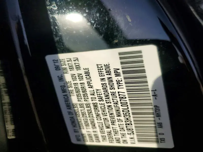 2013 ACURA RDX   