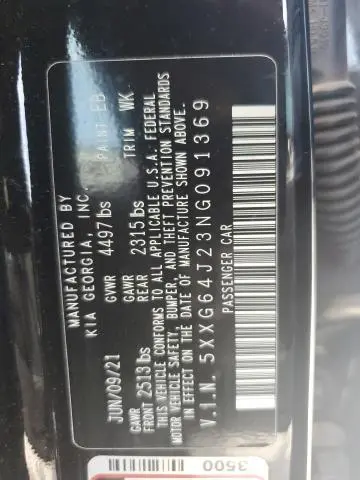 2022 KIA K5 GT LINE  