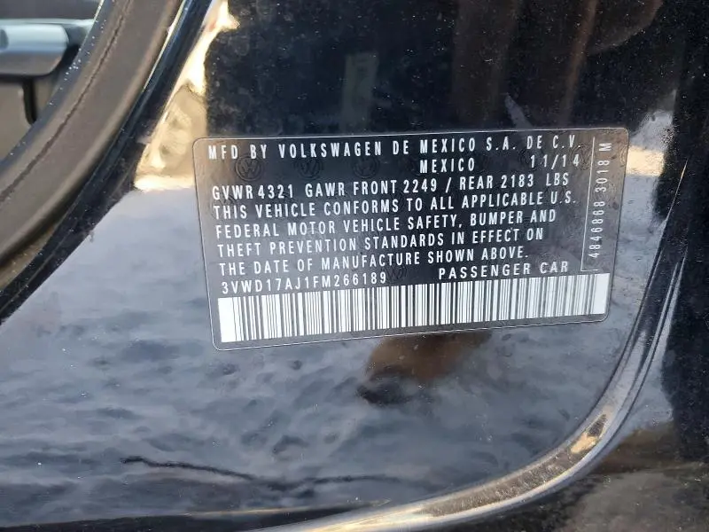 2015 VOLKSWAGEN JETTA SE  