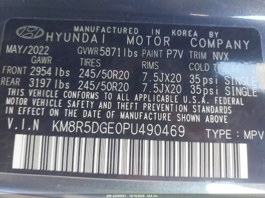 2023 HYUNDAI PALISADE LIMITED