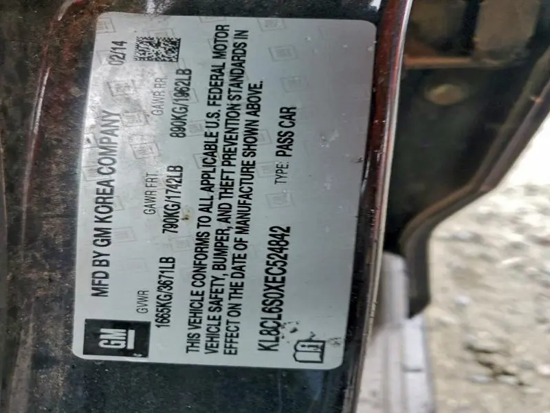 2014 CHEVROLET SPARK EV 2LT  