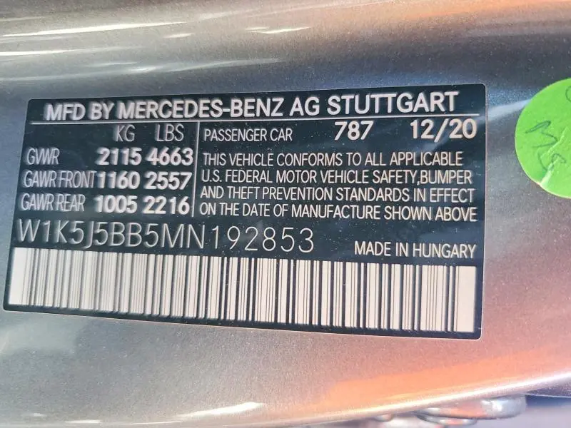 2021 MERCEDES-BENZ CLA AMG 35 4MATIC  