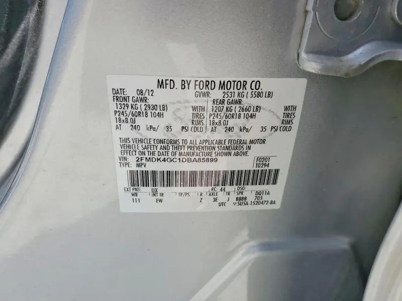 2013 FORD EDGE SE  