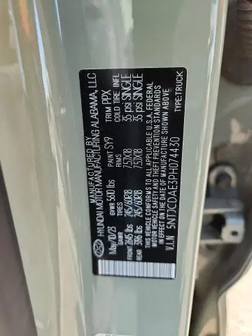 2023 HYUNDAI SANTA CRUZ SEL  