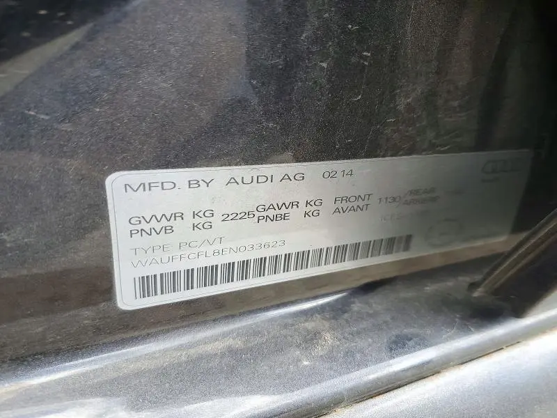 2014 AUDI A4 PREMIUM PLUS  