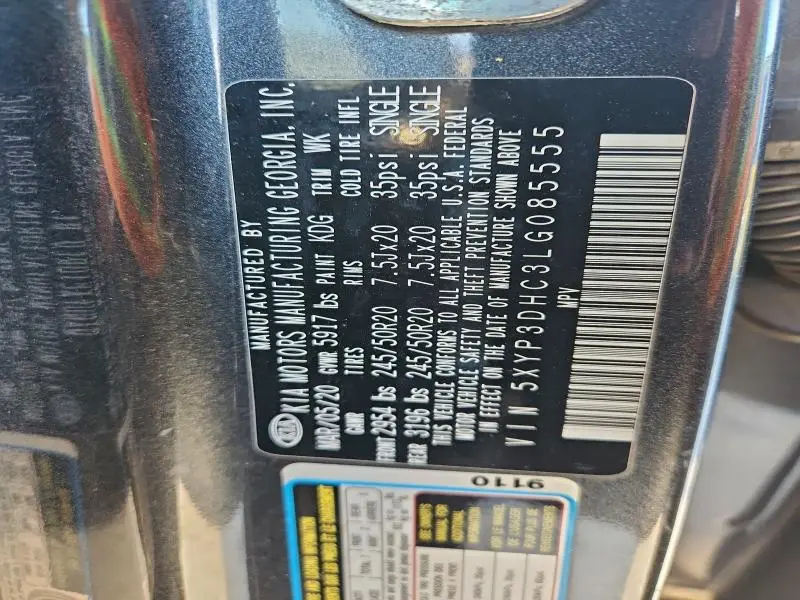 2020 KIA TELLURIDE EX  