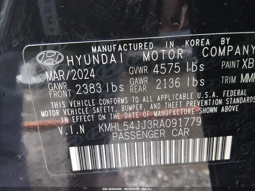 2024 HYUNDAI SONATA HYBRID LIMITED