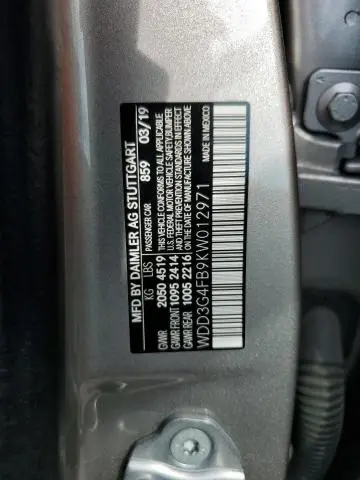 2019 MERCEDES-BENZ A 220 4MATIC  