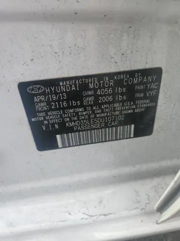 2013 HYUNDAI ELANTRA GT   