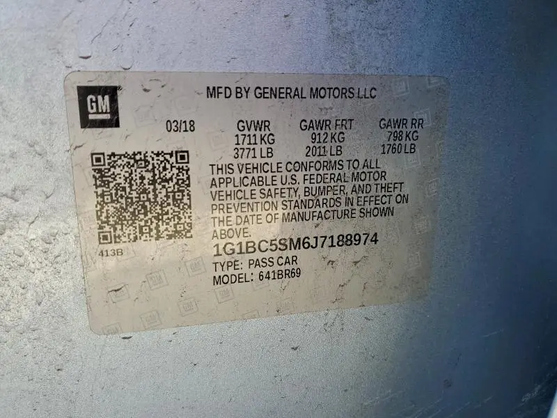 2018 CHEVROLET CRUZE LS  