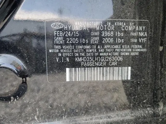 2016 HYUNDAI ELANTRA GT   