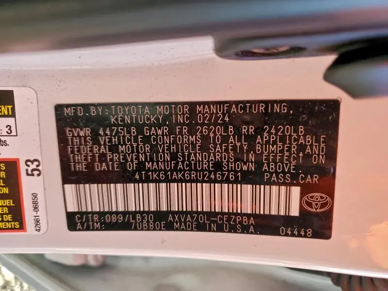 2024 TOYOTA CAMRY XSE  