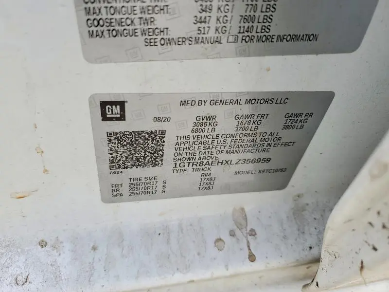 2020 GMC SIERRA C1500  