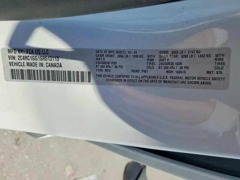 2025 CHRYSLER PACIFICA LIMITED  