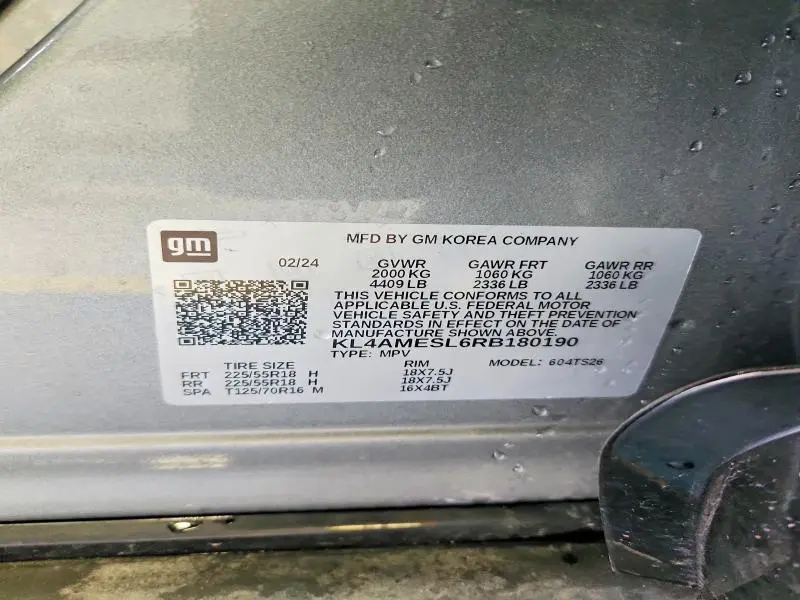 2024 BUICK ENCORE GX SPORT TOURING  