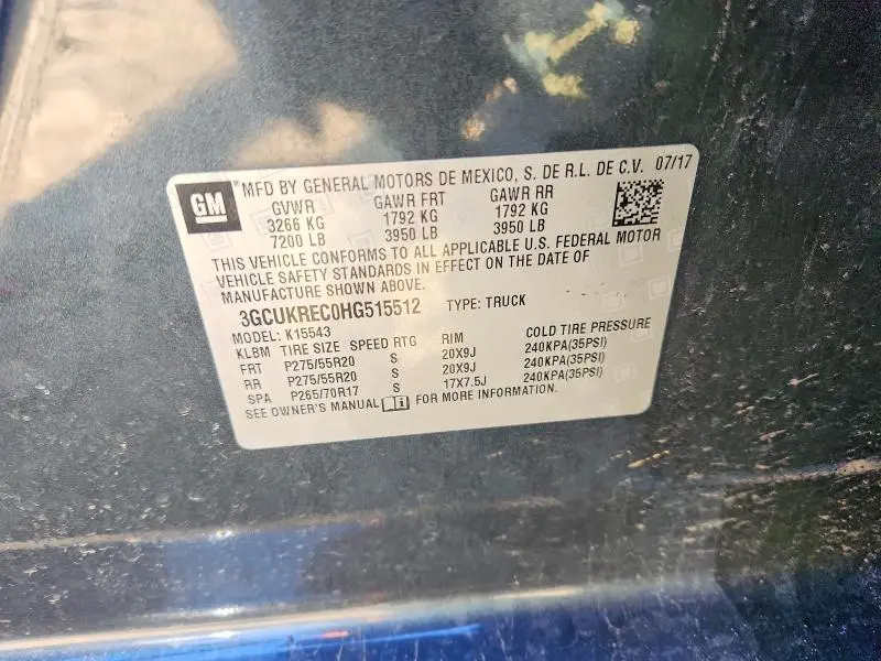 2017 CHEVROLET SILVERADO K1500 LT  