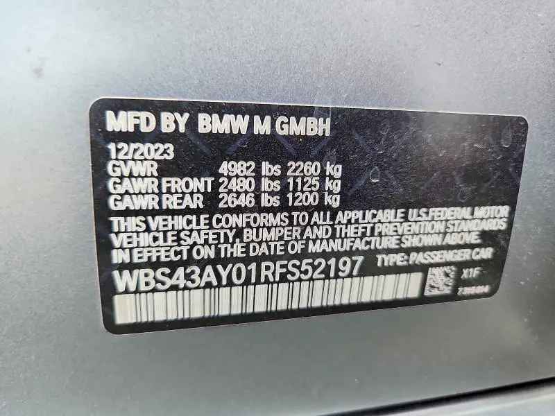 2024 BMW M3 COMPETITION  