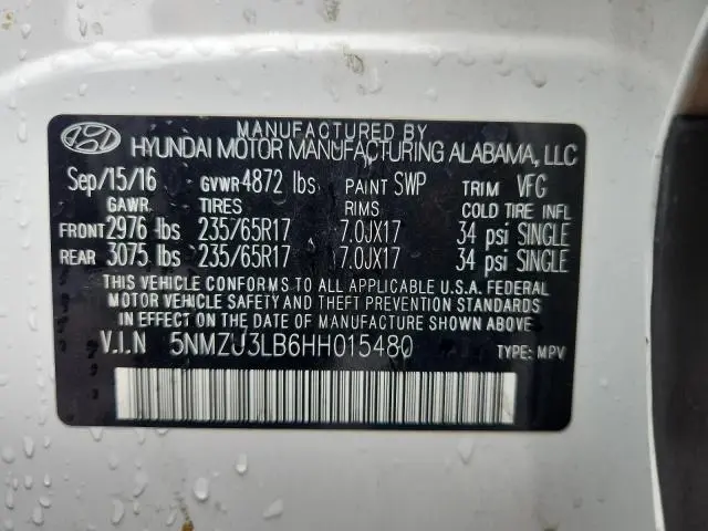 2017 HYUNDAI SANTA FE SPORT   