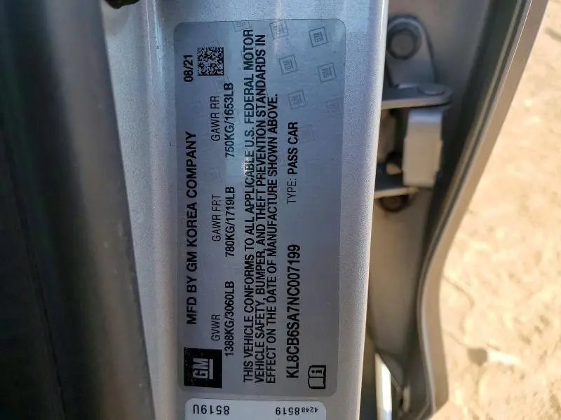 2022 CHEVROLET SPARK LS  