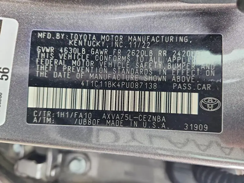 2023 TOYOTA CAMRY LE  