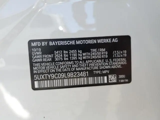 2020 BMW X3 XDRIVEM40I  