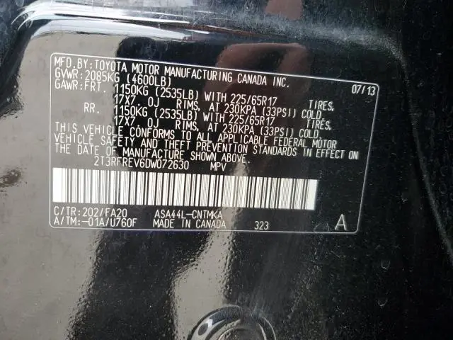 2013 TOYOTA RAV4 XLE